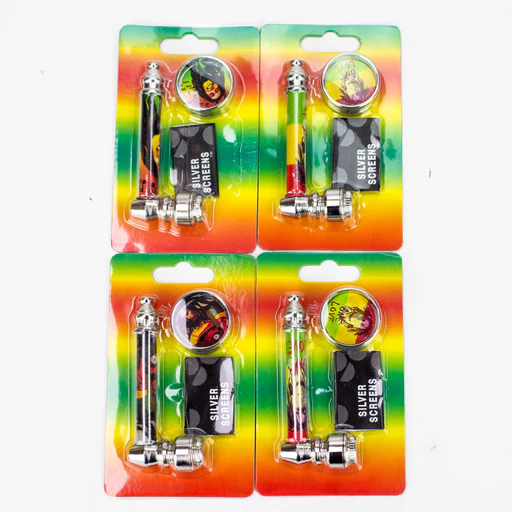 METAL HAND PIPES WITH SCREEN AND GRINDER