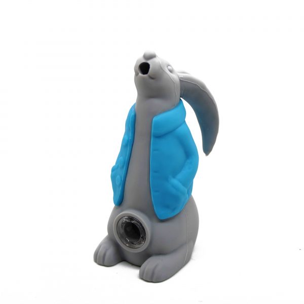 SILICONE BUNNY HAND PIPE