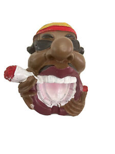 [Q-1003-04] 10CM RESIN ASHTRAY BOB MARLEY (Design 4)