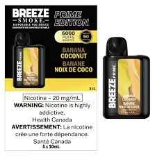 [Q-1512-09] BREEZE PRIME EDITION 6000PUFF 5PK 10ML (Vanilla Tobacco)
