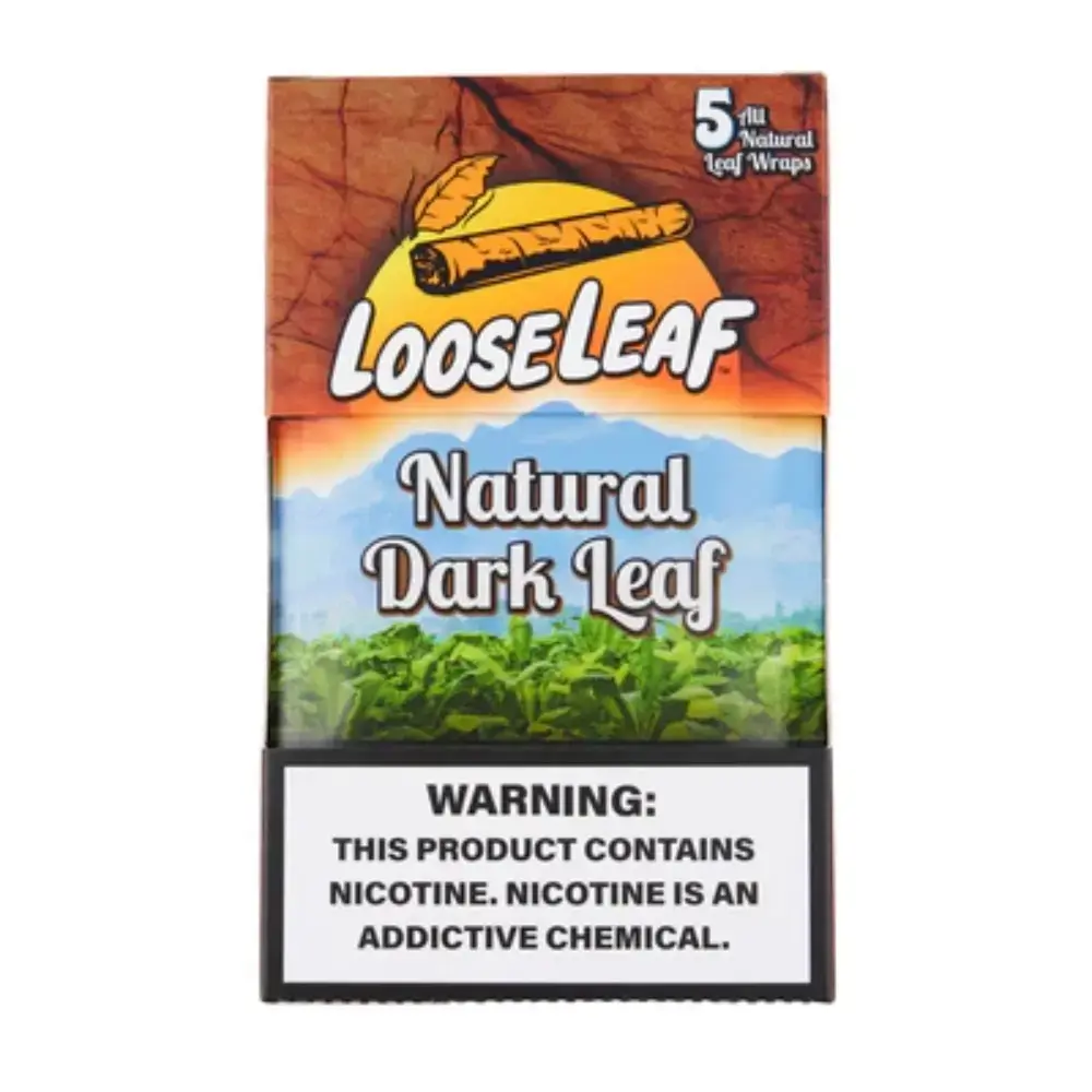 [Q-2767-07] LOOSELEAF 8CT 5 LEAF EACH (Natural Dark)