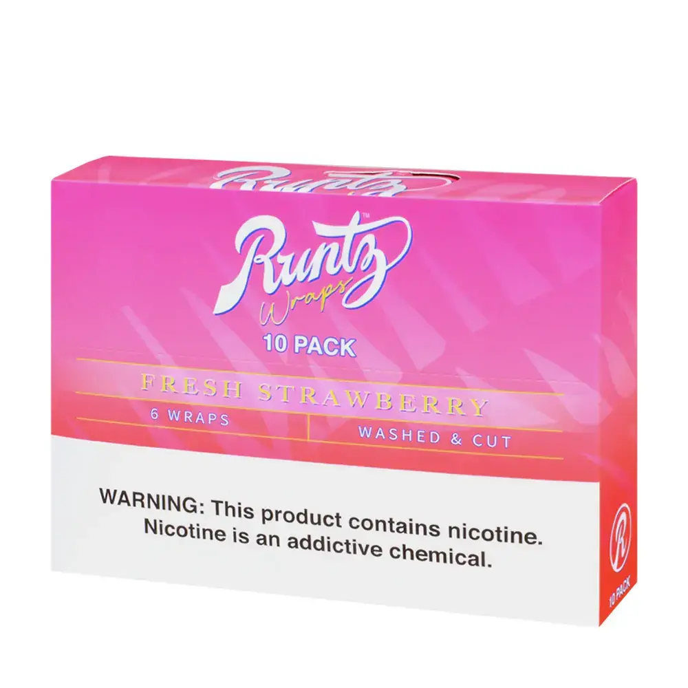 [Q-3280-02] RUNTZ WRAPS 10 PACKS OF 6 (Strawberry)
