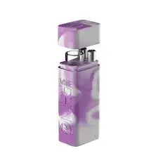 [Q-4041] WHITE RHINO SILICONE DUGOUT GLOW IN THE DARK  (Purple White)