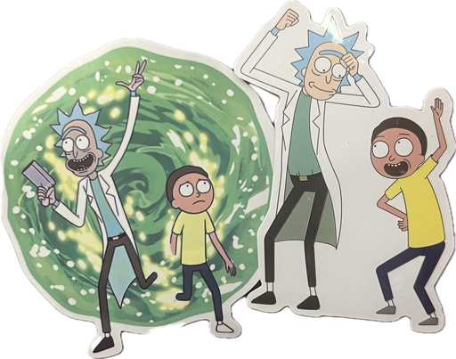 [Q-4232-02] STICKERS 100PCS PACK (Rick & Morty)