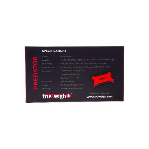 [Q-4564-03] SCALE TRUWEIGH PREDATOR MINI 100Gx0.01 (Red)