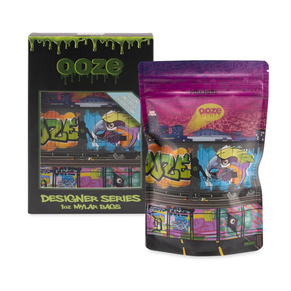 OOZE DESIGNER 1OZ MYLAR BAGS 10PK