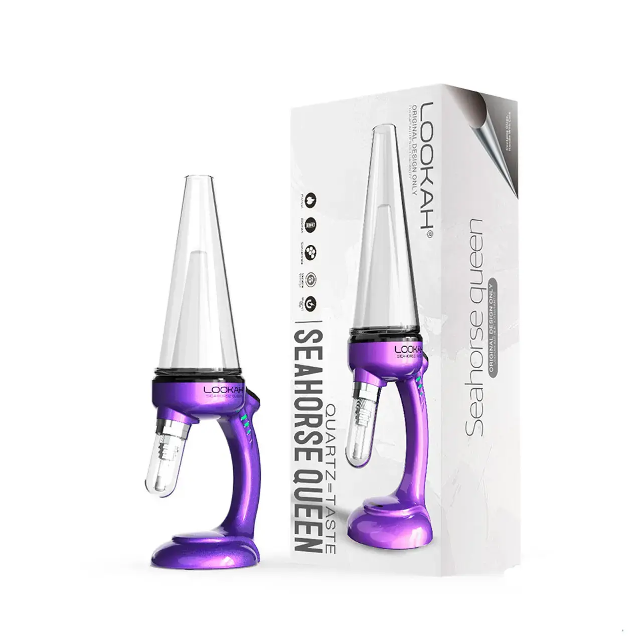 [Q-4782-03]  Lookah Seahorse Queen 800mAh VV Electric Nectar Collector (Purple)