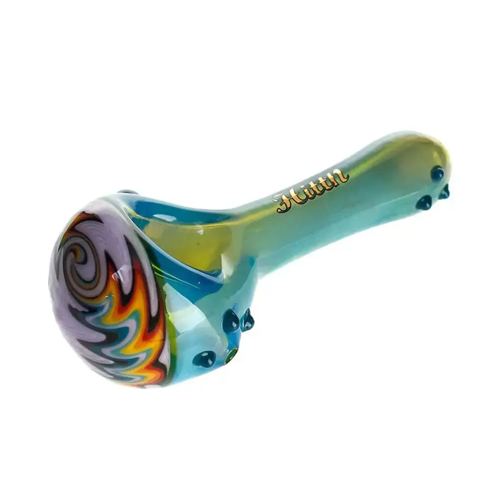 [Q-2418] HAND PIPE 4.1 SILVER FUMED AMERICAN COLOR