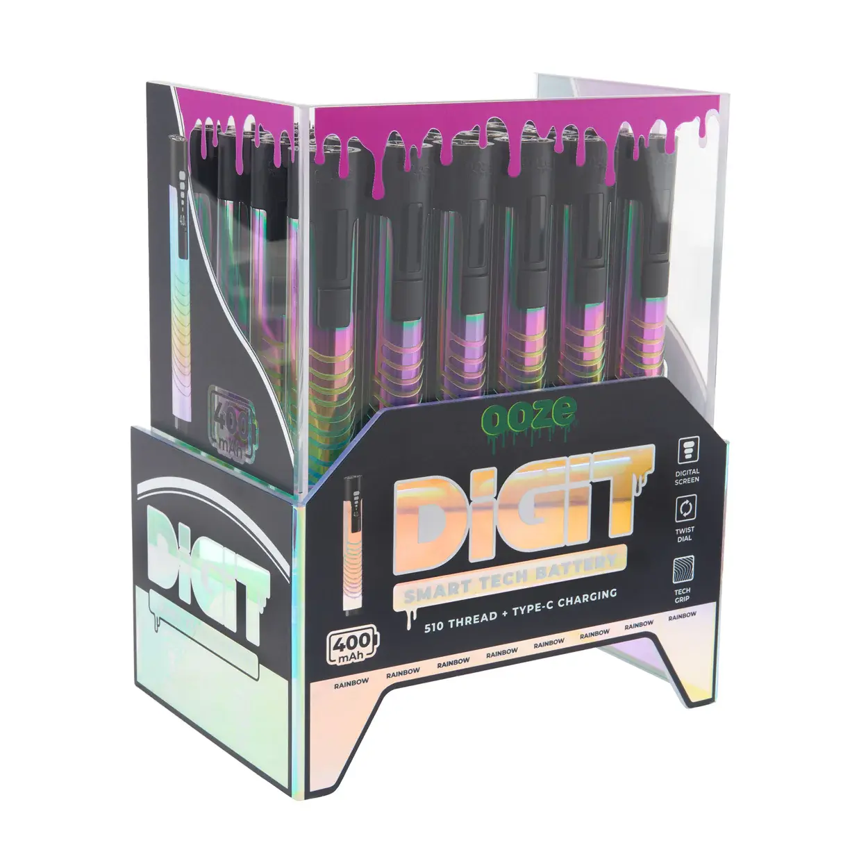 OOZE DIGIT BATTERY DISPLAY 24CT