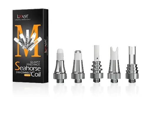 [Q-4785] LOOKAH SEAHORSE Quartz Mixed Coil REPLACEMENT COILS - PACK OF 5